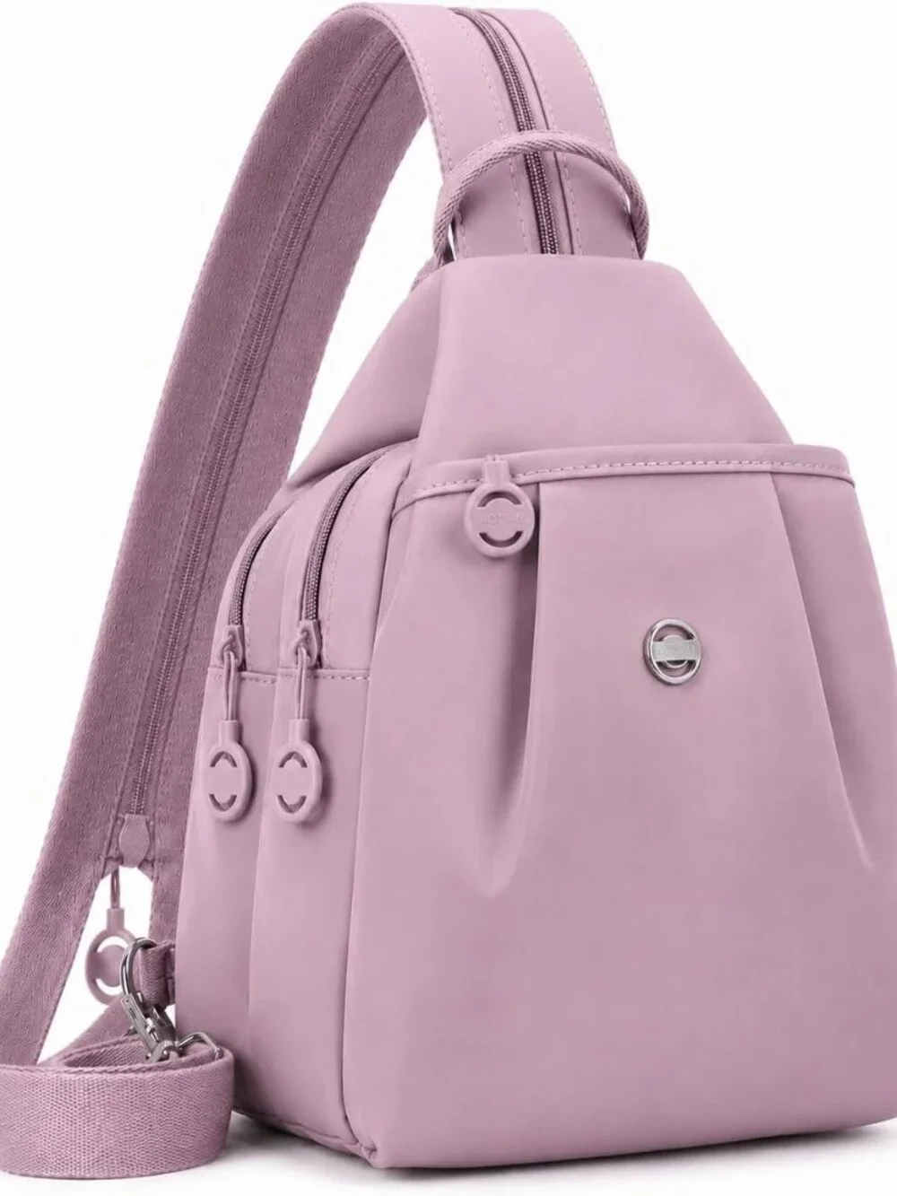 Sling Backpack for Women, Water-Resistant Crossbody Chest Bag for Travel, Work,